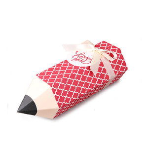 10pcs Candy Box Pencil Shape Cartoon Chocolate Gift Boxes