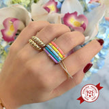 Candy Enamel Open Rings Women Punk Hip Hop Adjustable Finger Ring