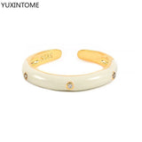 Candy Enamel Open Rings Women Punk Hip Hop Adjustable Finger Ring