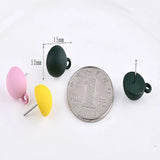 Matte Rubber Belt Earrings South Korea