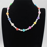Resin Fruit Beads Necklace For Women Soft Clay Choker