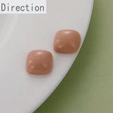 Resin Half Pill Patch Earrings Hair Accessories