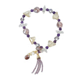 Candy Flash Crystal Bracelet with Tassel Pendant for Women
