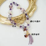 Candy Flash Crystal Bracelet with Tassel Pendant for Women