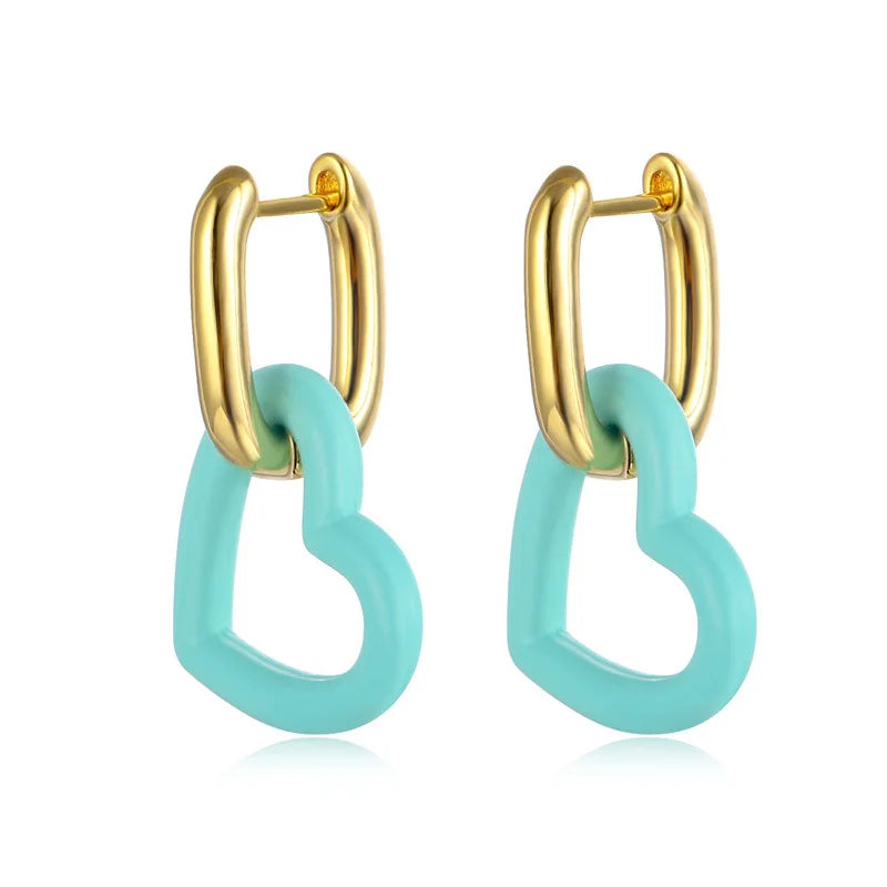 Heart Shaped Earrings for Women - Wedding Jewelry