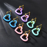 Heart Shaped Love Earrings for Women Wedding Jewelry Gift