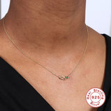925 Silver Choker Necklace Punk Snake Stackable Chain Necklaces