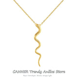 925 Silver Choker Necklace Punk Snake Stackable Chain Necklaces