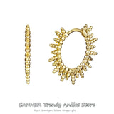 925 Silver Hoop Earrings Geometric Huggie Earrings For Women