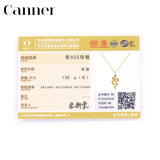 925 Silver Snake Winding Diamond Pendant Necklace
