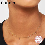 Colorful 925 Silver Zircon Choker Necklace Wedding Jewelry