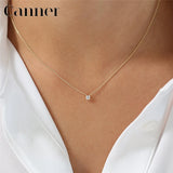 CZ Choker Necklace 925 Silver Chain Women's Jewelry