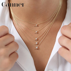 CZ Choker Necklace 925 Silver Chain Women's Jewelry