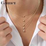 CZ Choker Necklace 925 Silver Chain Women's Jewelry