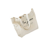 Customizable Text Women's Canvas Shoulder Bags