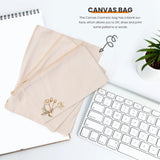 Canvas Cosmetic Bag Makeup Pouch Zipper Bags for Women Travel Storage