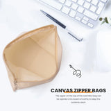 Canvas Cosmetic Bag Makeup Pouch Zipper Bags for Women Travel Storage