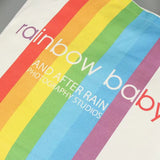 Rainbow Shoulder Bag for Girls Large Canvas Shopping Bag