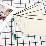 Canvas Zip Bag Canvas Pencil Bag Canvas Cosmetic Bag DIY Craft Bag