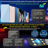 R-SIM17 Unlocking Card for iPhone 13PRO, 13, 12, X, 8
