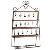 Metal 4 Layer Earring Holder Stand Jewelry Display Storage Rack