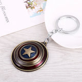 Captain Key Chain Shield Key Holder Rings Chaveiro Car Keycha