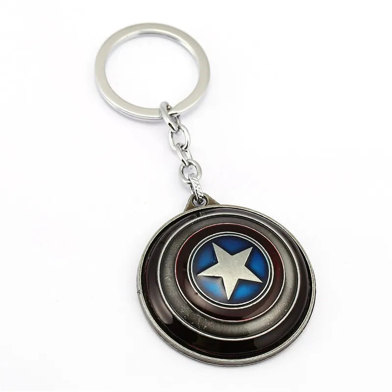 Captain Key Chain Shield Key Holder Rings Chaveiro Car Keycha