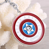 Captain Key Chain Shield Key Holder Rings Chaveiro Car Keycha