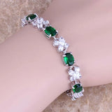 Stunning CZ Green Cubic Zirconia Bracelet