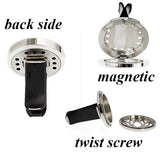 Car Air Freshener Perfume Clip Stainless Steel Aromatherapy Locket Vent Clip