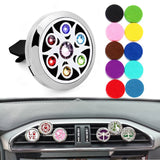Car Air Freshener Perfume Clip Stainless Steel Aromatherapy Locket Vent Clip