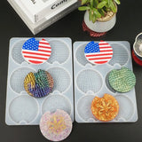 Car Coaster Epoxy Resin Mold Cup Mat Mug Pad Silicone Mould DIY