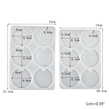 Car Coaster Epoxy Resin Mold DIY Crafts Ornaments Cup Mat Mug Pad Silicone Mould