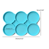 Car Coaster Resin Mold Round Silicone Mould Glossy DIY Epoxy