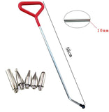 Car Dent Repair Hooks Stainless Steel Push Rods Crowbar Kit