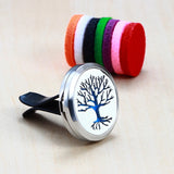30mm 316 Stainless Steel Car Aroma Locket Essential Oil Car Diffuser Locket