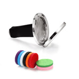 30mm Stainless Steel Car Aroma Locket Essential Oil Diffuser with Pads
