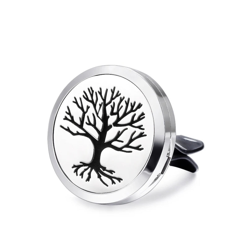 30mm 316 Stainless Steel Car Aroma Locket Essential Oil Car Diffuser Locket