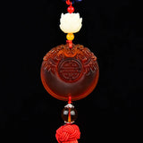 Car Double Dragon Tassel Pendant Rearview Mirror Hanging