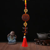 Dragon Tassel Pendant Car Rearview Mirror Hanging Ornament Decoration Charm