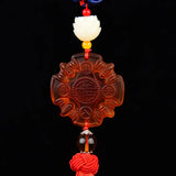 Car Double Dragon Tassel Pendant Rearview Mirror Hanging
