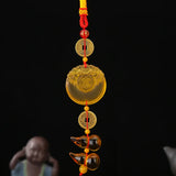 Dragon Tassel Pendant Car Rearview Mirror Hanging Ornament Decoration Charm