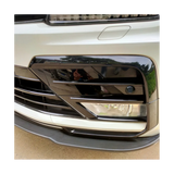 Car Glossy Moulding Strips for 2017-2021 Front Center Grille Fog Light Cover