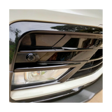 Car Glossy Moulding Strips for 2017-2021 Front Center Grille Fog Light Cover