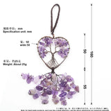 Car Mirror Decor Natural Amethyst Tree of Life