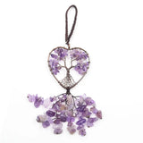Car Mirror Decor Natural Amethyst Tree of Life