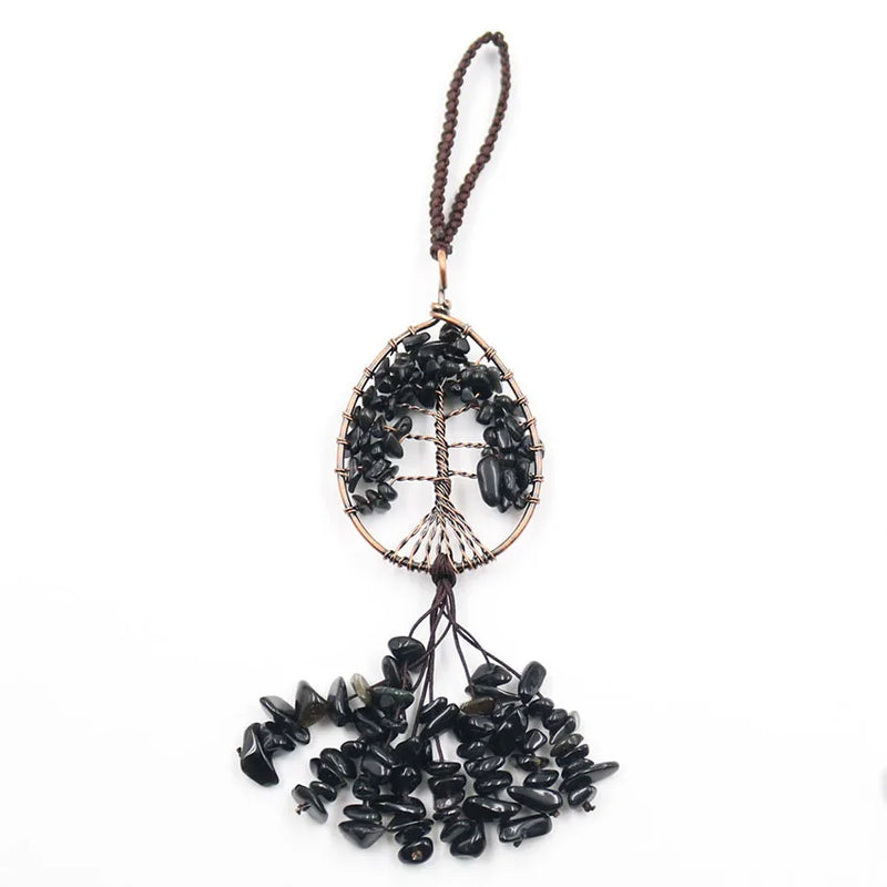 Agate Healing Crystals Rearview Mirror Ornament