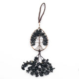 Agate Healing Crystals Rearview Mirror Ornament