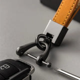 Car Key Chain Leather Keychain Pure Buckle Car Key Ring Car Accessories Gift
