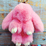 Rabbit Fur Hairball Car Keychain Bag Hanging Bunny Pendant